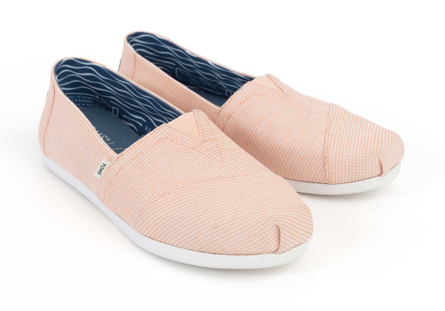 Toms Espadryle Damskie Różowe - Alpargata Repreve Our Ocean® - 76MUDHLYK